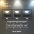 Plafoniera led cu senzor miscare, Interior/Exterior IP65, Culoare lumina 3 in 1, 2600 lm, 20 W, dimensiune 320 x 100 mm, Alba, Rotunda