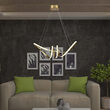 Candelabru led 24W, Lumina calda 3000K, dimensiune 720 x 300 mm, Auriu