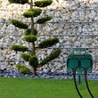 Prelungitor de gradina, IP44, 2 prize cu capac, Verde, Tarus pentru fixare, lungime 3 m, Timer programabil