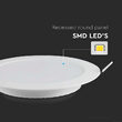 Panou led rotund 18W, incorporabil, 3000K, 1980 lm, diametru 203.2 mm