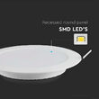 Panou led rotund 18W, incorporabil, 6500K, 1980 lm, diametru 203.2 mm
