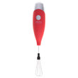 Mixer spuma lapte cu baterie, maner izolat termic, Inox, latte, ciocolata calda, cappuccino, frappe, 2x1.5V AA, Rosu