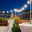 Ghirlanda luminoasa cu 20 becuri led, E27, Alb Cald, 10W, 600 lm, IP44, lungime 10 m