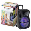 Boxa portabila, 35 W, lumini led, USB/SD/BT/radio FM, Microfon, 510x320x295 mm
