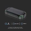 Powerbank cu incarcare solara, 30000mAh, 2x USB, USB-C, Negru, 3 A, 20 W