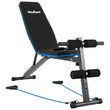 Banca reglabila pentru abdomen, 48 x 139.5 x 100 cm, max 120 kg, Reglare spatar 7 nivele