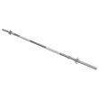Bara filetata dreapta pentru greutati, Reglabila, Cromata, Lungime 150 cm, 5.6 kg, 2 x piulite