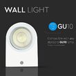 Aplica led cu soclu 2xGU10, Fara bec, Rotunda, max 35W, Aluminiu, 150 x 68 x 92 mm, IP44