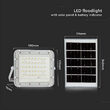 Proiector led cu incarcare solara 10 W, 800 lm, 6400K, IP65, Aluminiu, Alb