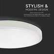 Plafoniera led, Lumina neutra 4000K, 18W, 1800 lm, IP44, diametru 225 mm