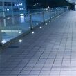 Aplica Inox pentru podea, patrata, fara bec, GU10, dimensiune 110 x 110 x 120 mm, IP65, Gri