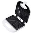 Sandwich maker 750W, Corp si maner izolate termic, indicator luminos, Alb