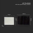 Proiector led cu incarcare solara 20 W, 1800 lm, 4000K, IP65, Aluminiu