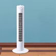 Ventilator turn, 3 viteze, Oscilare, 45 W, Timer, Inaltime 79 cm