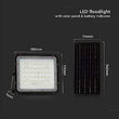 Proiector led cu incarcare solara 10 W, 800 lm, 6400K, IP65, Aluminiu