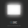 Proiector led cu incarcare solara 15 W, 1200 lm, 4000K, IP65, Aluminiu