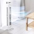 Ventilator turn cu afisare temperatura, 3 viteze, 55 W, Timer, Inaltime 92 cm, Telecomanda