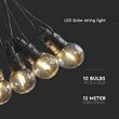 Ghirlanda solara 10 led, 5W, lungime 12m, 3000K