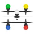 Instalatie luminoasa 10 becuri led, Multicolor, lungime 6 m, exterior IP44, 230V