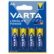 Set 4 baterii alcaline Varta LongLife LR6, AA, 1.5 V