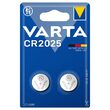 Set 2 baterii Litiu VARTA, marime CR2025, 3V
