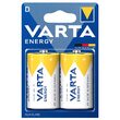 Set 2 baterii alcaline Varta LR20, marime D, 1.5 V