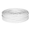 Cablu coaxial RG59 Alb, 32 fire cupru x 0.12mm, 100 m, conductor 0,75 mm, Alimentare 2 x 0.5 mm