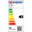 Proiector led, 50W, 6500K, IP65, 5750 lm, Negru, 223 x 188 x 28 mm, cip samsung