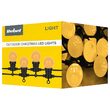 Instalatie luminoasa 10 becuri led, Alb cald, lungime 6 m, IP44, 230V
