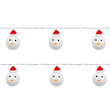 Instalatie luminoasa 10 led-uri, Snowmen, 2 baterii tip AA, Alb cald, 1.65 m