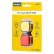 Set fata si spate lumini bicicleta, microUSB, 70 lm, 37 led-uri