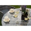 Set mobilier de gradina 4 scaune si o masa, 150 kg, cu perne