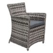 Set mobilier de gradina 4 scaune si o masa, 150 kg, cu perne