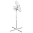Ventilator cu picior, Teesa 3 viteze, Alb, 45 W, Miscare de oscilatie, Inaltime reglabila 125 cm, Diametru 43cm