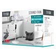 Ventilator cu picior si telecomanda, Teesa 3 viteze, Timer, Alb, 50 W, Miscare de oscilatie, Inaltime reglabila 133 cm, Diametru 44 cm
