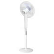 Ventilator cu picior si telecomanda, Teesa 3 viteze, Timer, Alb, 50 W, Miscare de oscilatie, Inaltime reglabila 133 cm, Diametru 44 cm