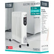 Radiator cu ulei, 13 elementi, Teesa Alb, 2500 W, 3 trepte putere, Termostat
