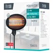 Incalzitor cu infrarosu, pentru terasa, 2000W, 3 trepte de putere, IPX4