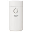 Rasnita electrica de cafea, Adler 150 W, 75 g, 2 lame inoxidabile, Alb