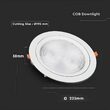 Plafoniera led cu unghi reglabil 30W, 6400k alb rece, rotunda 225 mm, 2920 lm
