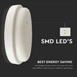 Plafoniera led pentru exterior, 1160 lm, 12 W, dimensiune 151 x 38 mm, Lumina rece 6400K, IP54, Alba