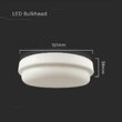 Plafoniera led pentru exterior, 1160 lm, 12 W, dimensiune 151 x 38 mm, Lumina rece 6400K, IP54, Alba