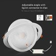 Plafoniera led cu unghi reglabil 10W, 4000k alb neutru, rotunda 96 mm, 1075 lm