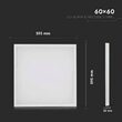 Panou led 36W, 2in1, 60x60cm, 3960 lm, 4000k alb neutru
