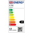 Plafoniera led pentru exterior, 1160 lm, 12 W, dimensiune 151 x 38 mm, Lumina rece 6400K, IP54, Alba