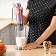 Blender de mana 4 IN 1, putere 1200W, 2 viteze, cutite inox