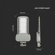 Corp iluminat stradal slim led, 150W, 20300 lm, 6500K,  cip Samsung, corp Aluminiu, 535 x 260 x 64 mm, IP65