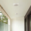 Plafoniera led, Interior/Exterior IP54, 3000K, 1160 lm, 12 W, dimensiune 151 x 38 mm, Alba, Rotunda