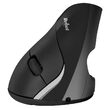 Mouse vertical Wireless, Rezoluție senzor 800/1200/1600 dpi, Negru, 5 butoane