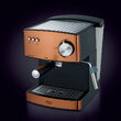 Espressor manual 15 bar, cappuccino, 850W, rezervor apa 1.6 l, Maro
